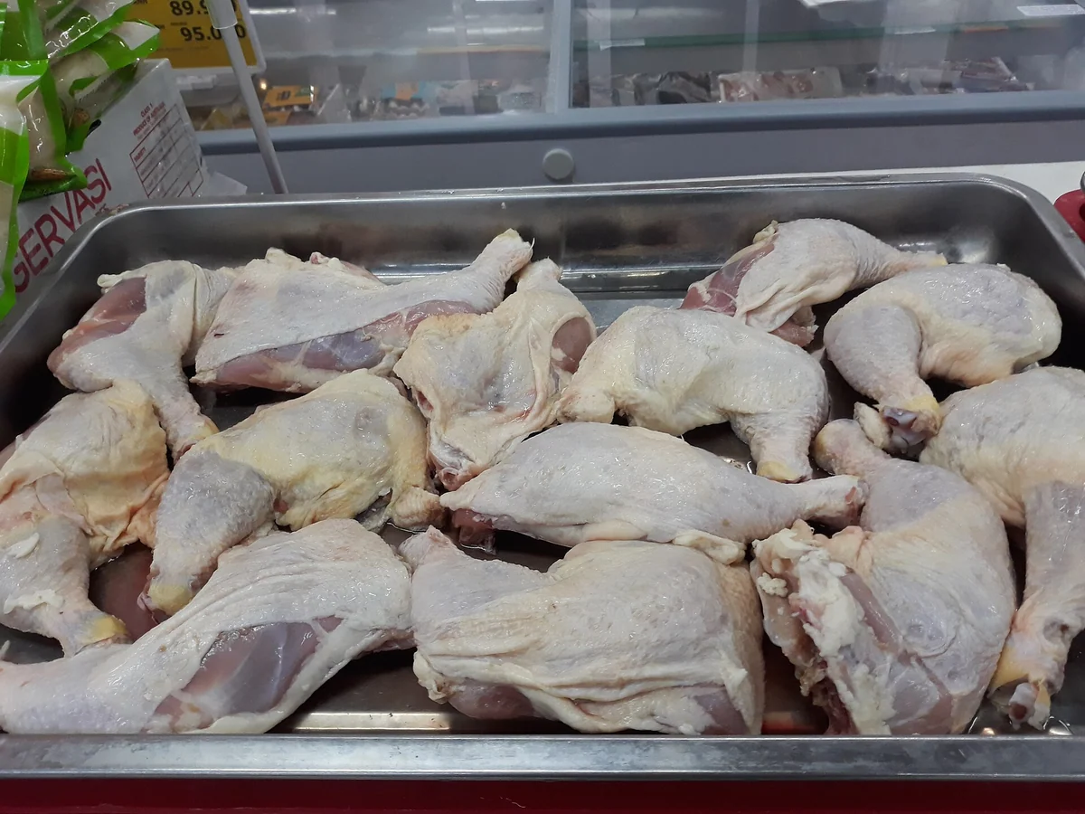 Chicken Leg Quarters shown as a representative butcher-counter product